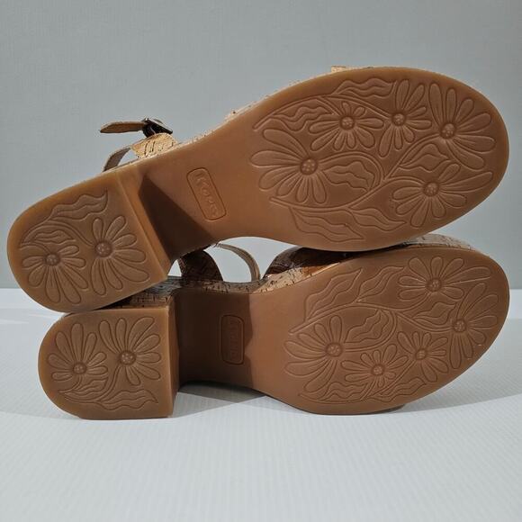 NEW Korks Kork Ease Calda Sandal Platform Chunky Heel Patent Cork Womens Size 11 - Picture 11 of 13